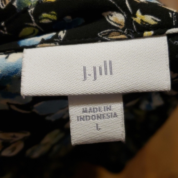 J jill floral layered look long sleeve lightweight - Picture 6 of 8